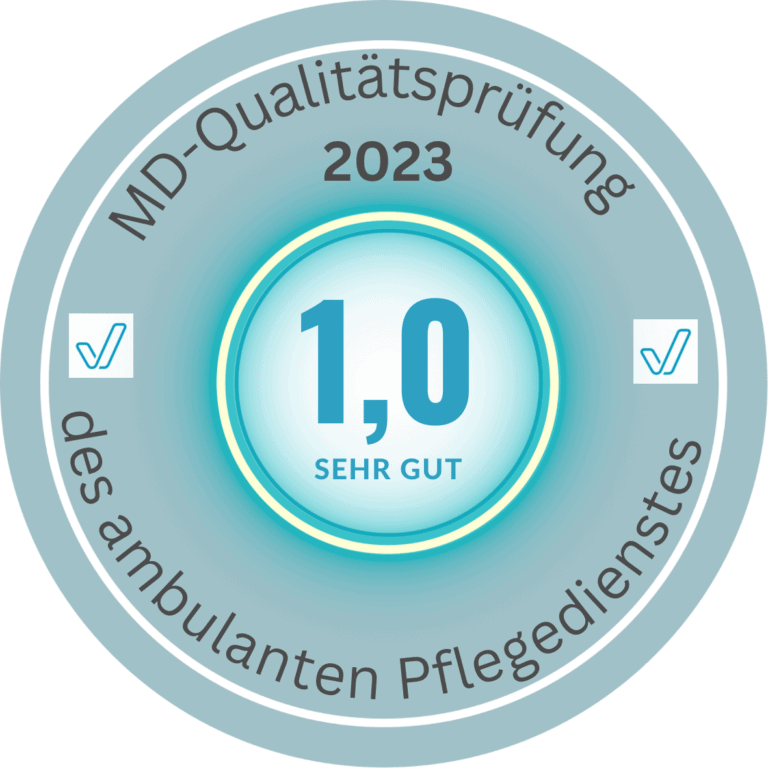 Note 1,0 (sehr gut) in der Qualitätsprüfung 2023 des Medizinischen Dienstes